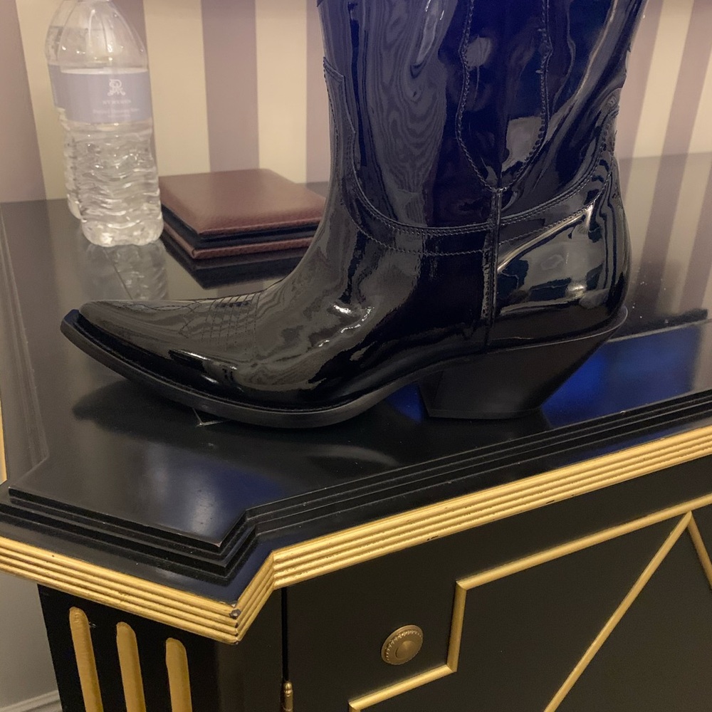 Maison Martin Margiela Glossy Black Heeled Boots